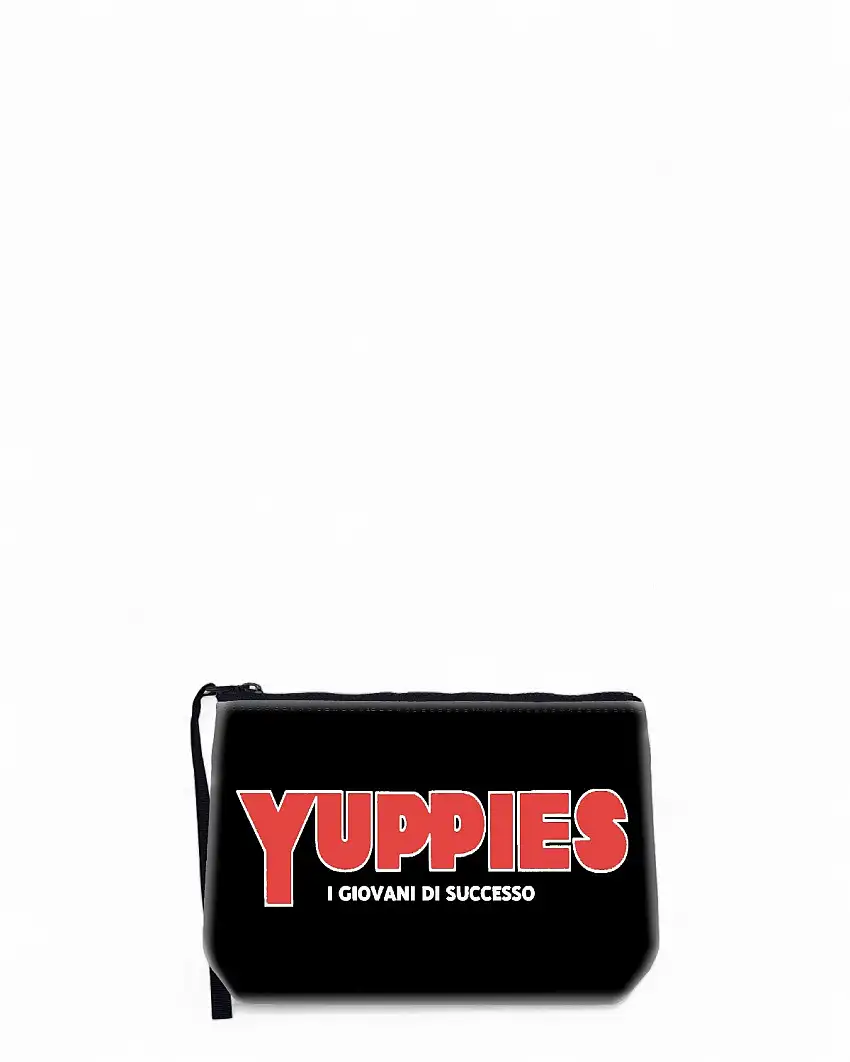 Pochette Aline Saint Barth Stampa Logo e Zip