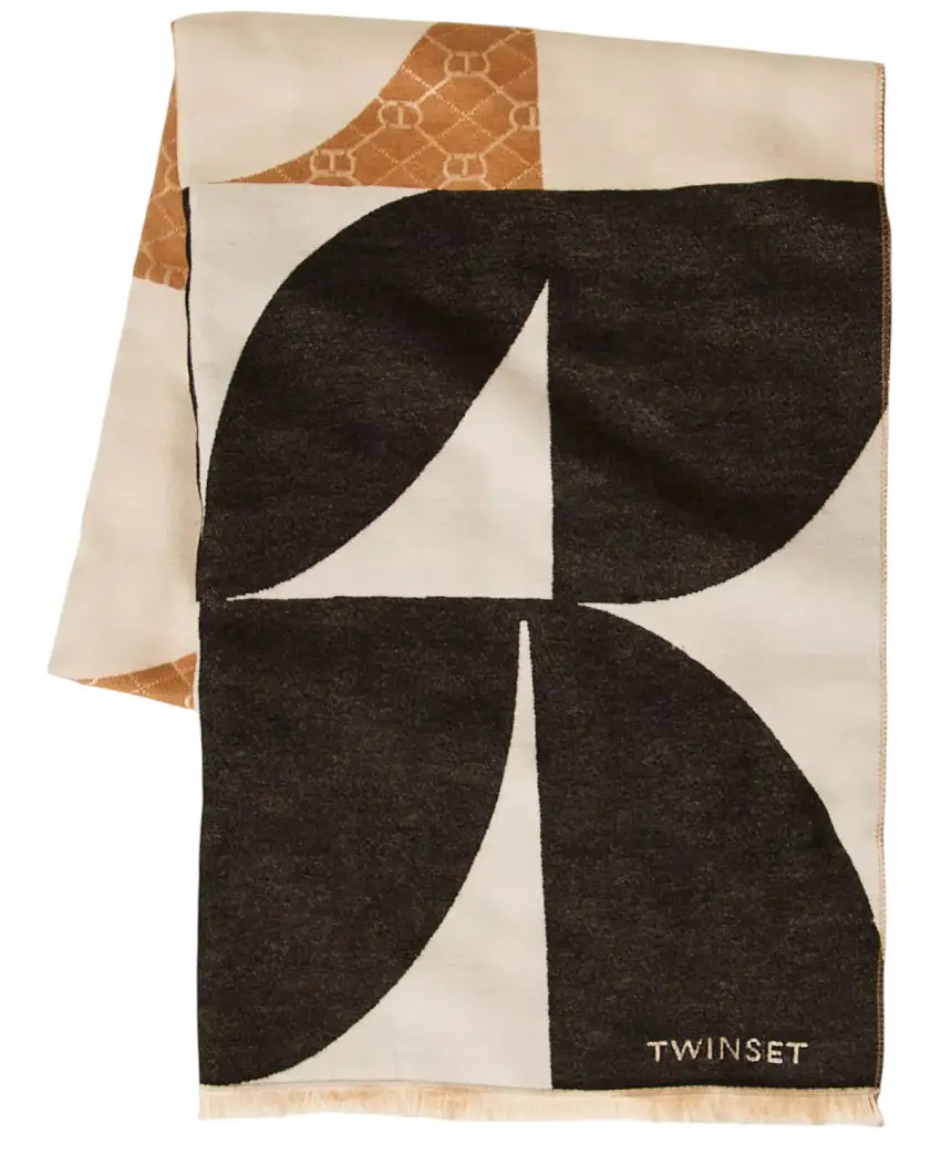 Stola Jacquard Oval T Mix Land 65x180 – Fantasia elegante