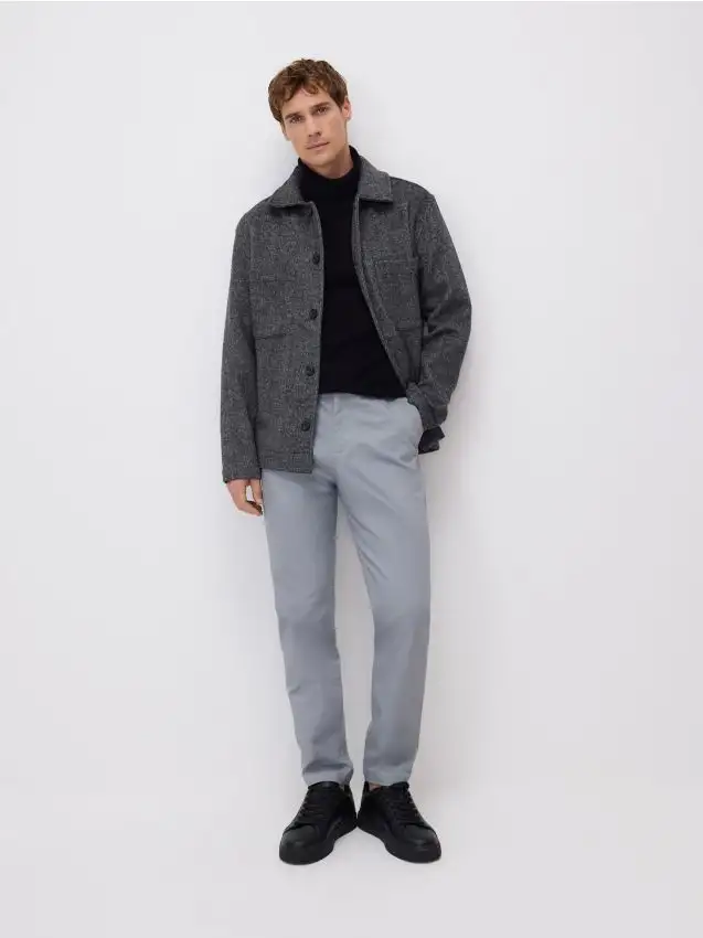 Pantaloni slim chino in cotone Colore altro