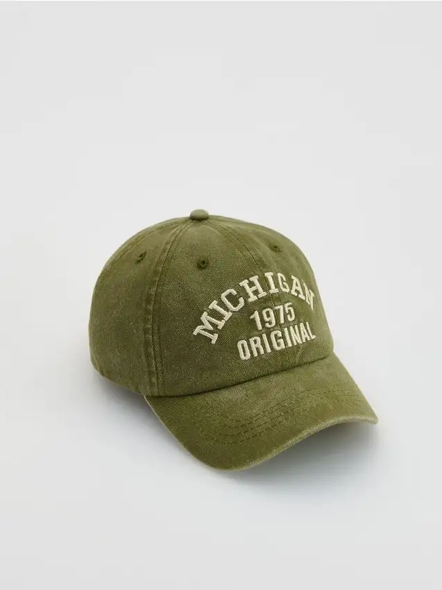 Cappellino in cotone con visiera Colore verde