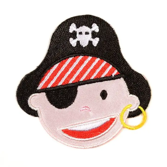 Toppa termoadesiva testa di pirata