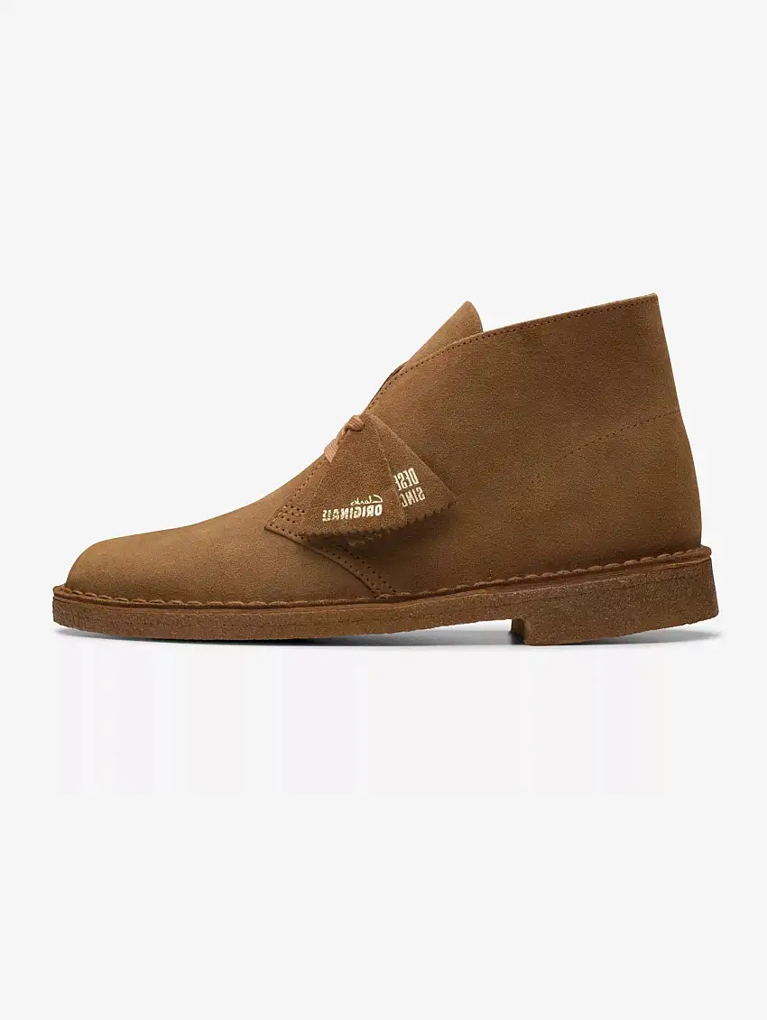 Stivaletto Desert Boot in Pelle Scamosciata Beige