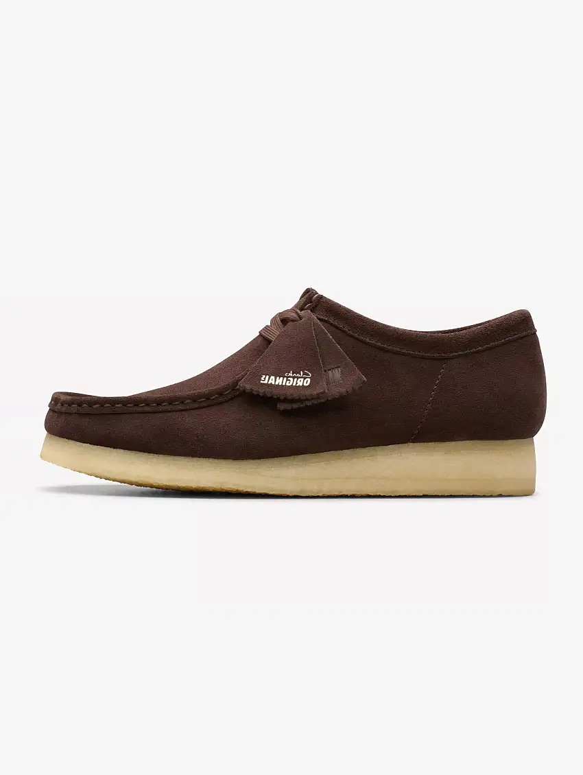 Scapra Wallabee in Pelle Scamosciata Marrone Scuro