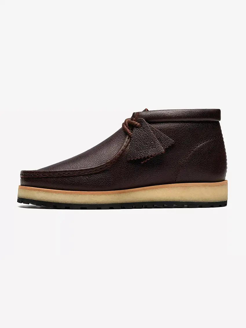 Stivali Wallabee in Pelle Premium Marrone