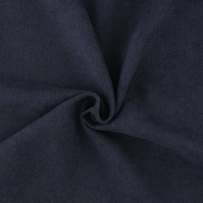 Tessuto twill effetto velluto blu navy