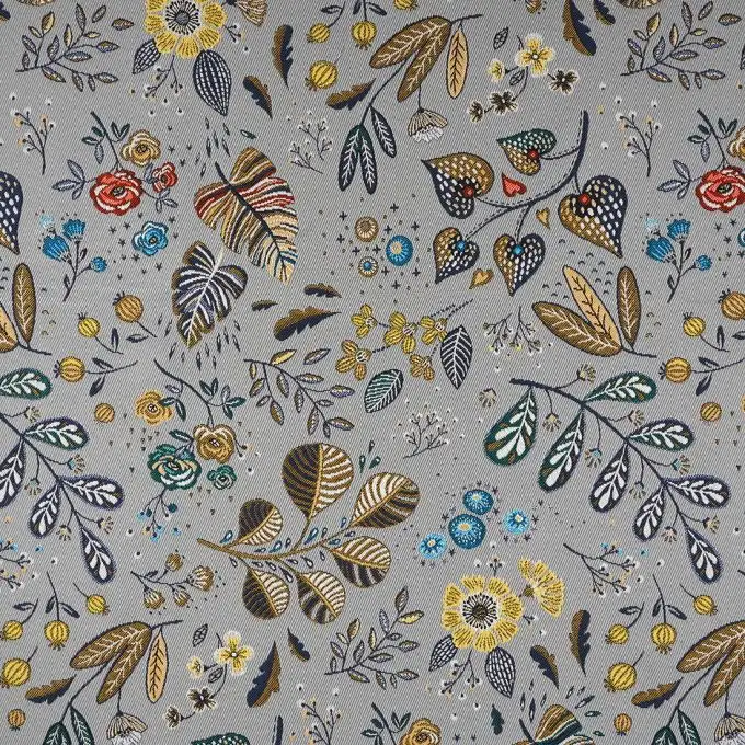 Tessuto jacquard patchouli grigio
