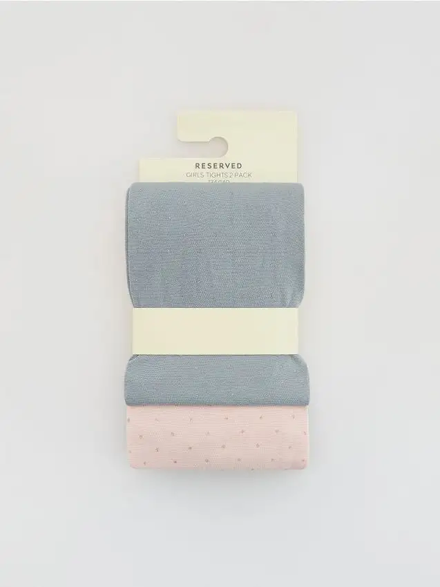 2 paia collant lucidi Colore grigio scuro