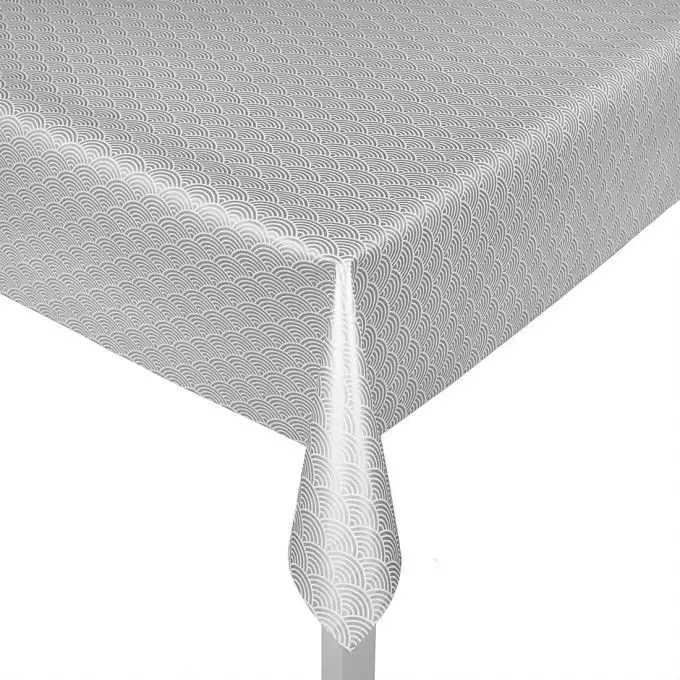 Tovaglia cerata argentata a squame