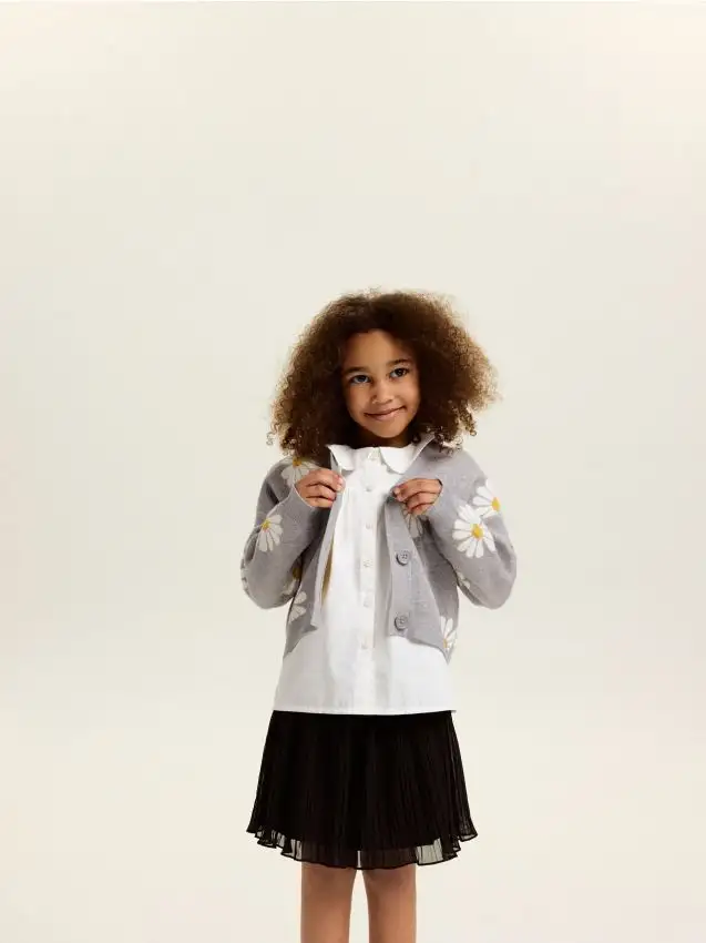 Cardigan a fiori Colore multicolore