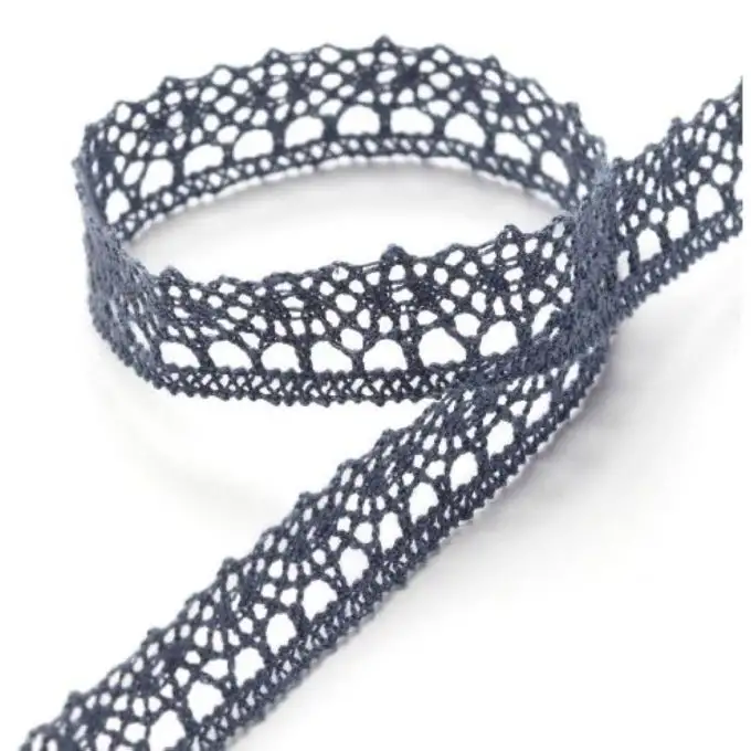 Nastro pizzo 12 mm blu scuro