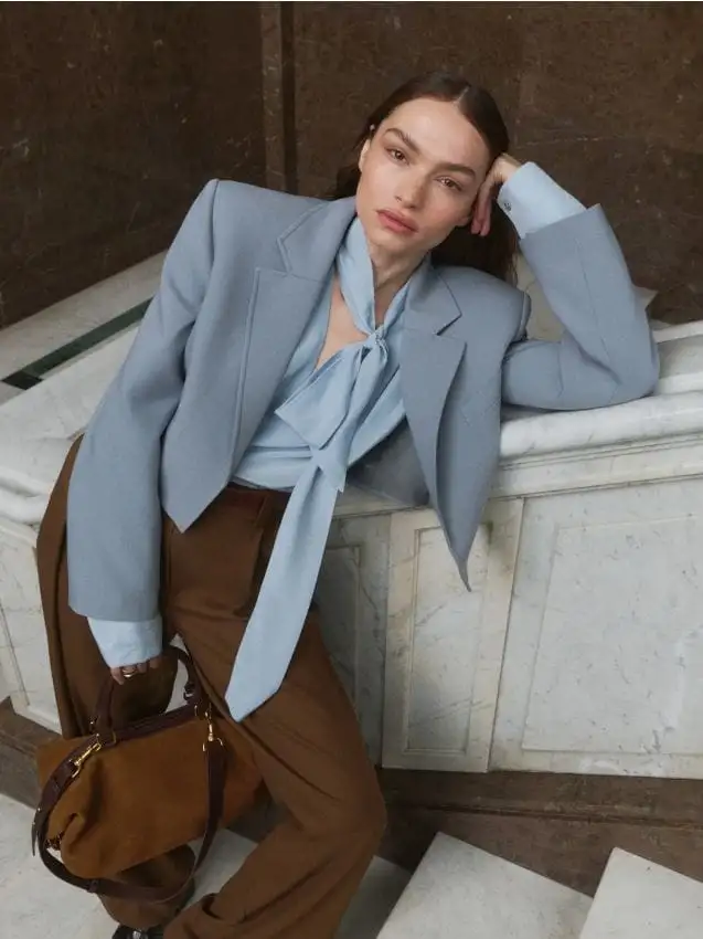 Giacca corta Colore blu scuro