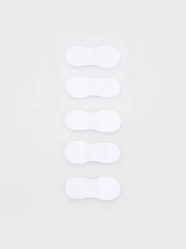 Confezione da 5 paia di calzini alla caviglia Colore bianco