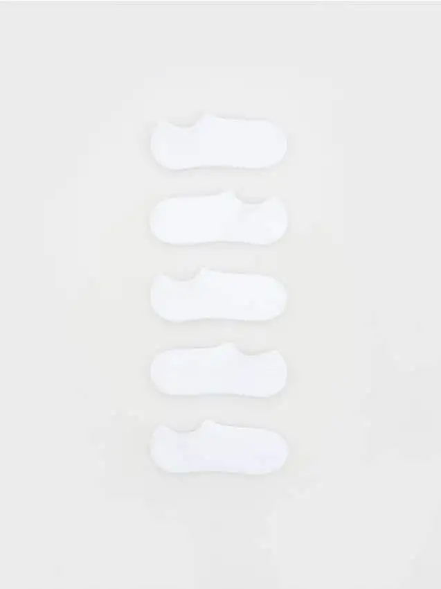 Confezione da 5 paia di calze Colore bianco