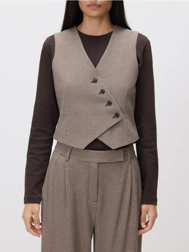 Gilet da abito asimmetrico Colore multicolore