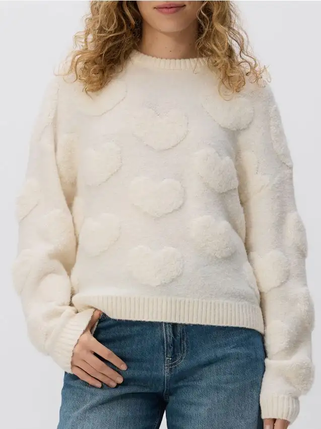 Maglione strutturato Colore nude