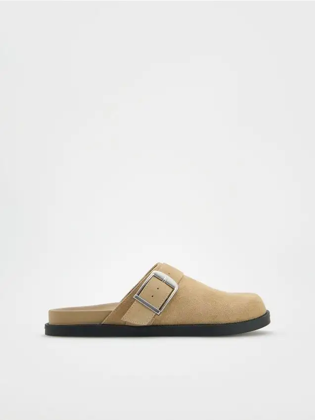 Sabot in pelle Colore beige