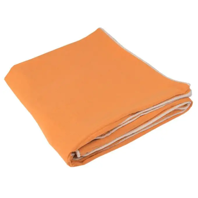 Plaid doppia garza senape 100x130 cm