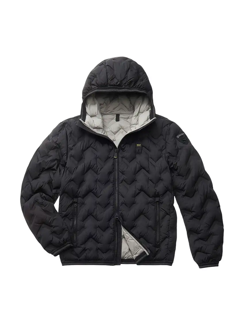 BLAUER Men's Down Jacket PIER 24WBLUC03125 006952 999 Black