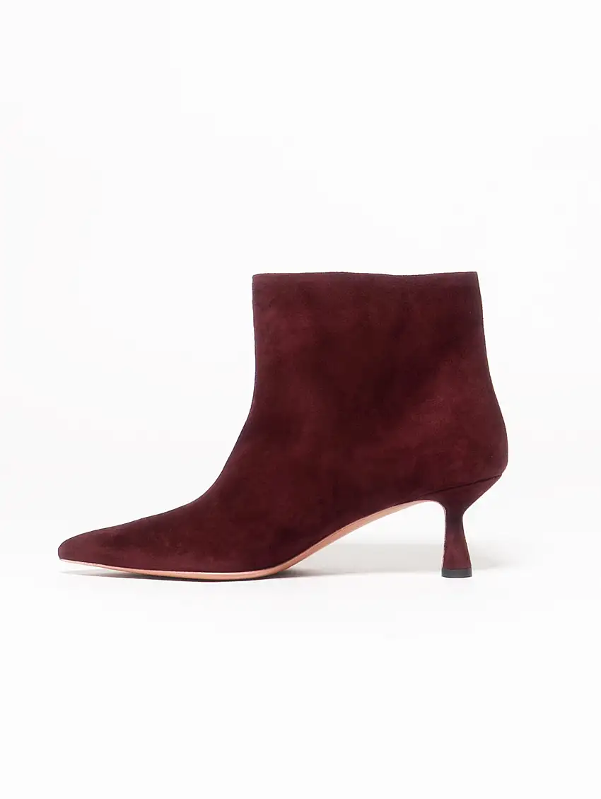 Stivaletti in Scamosciato Tubolare Bordeaux