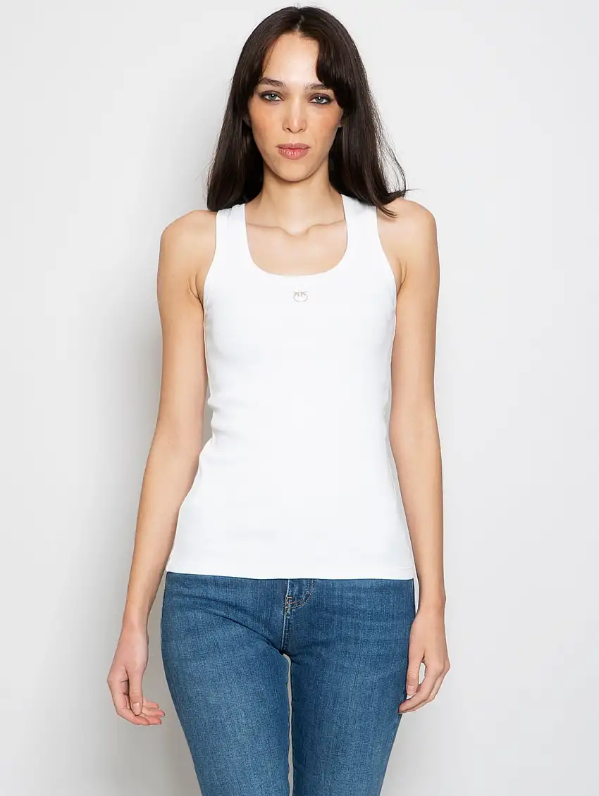 Top a Costine Bianco