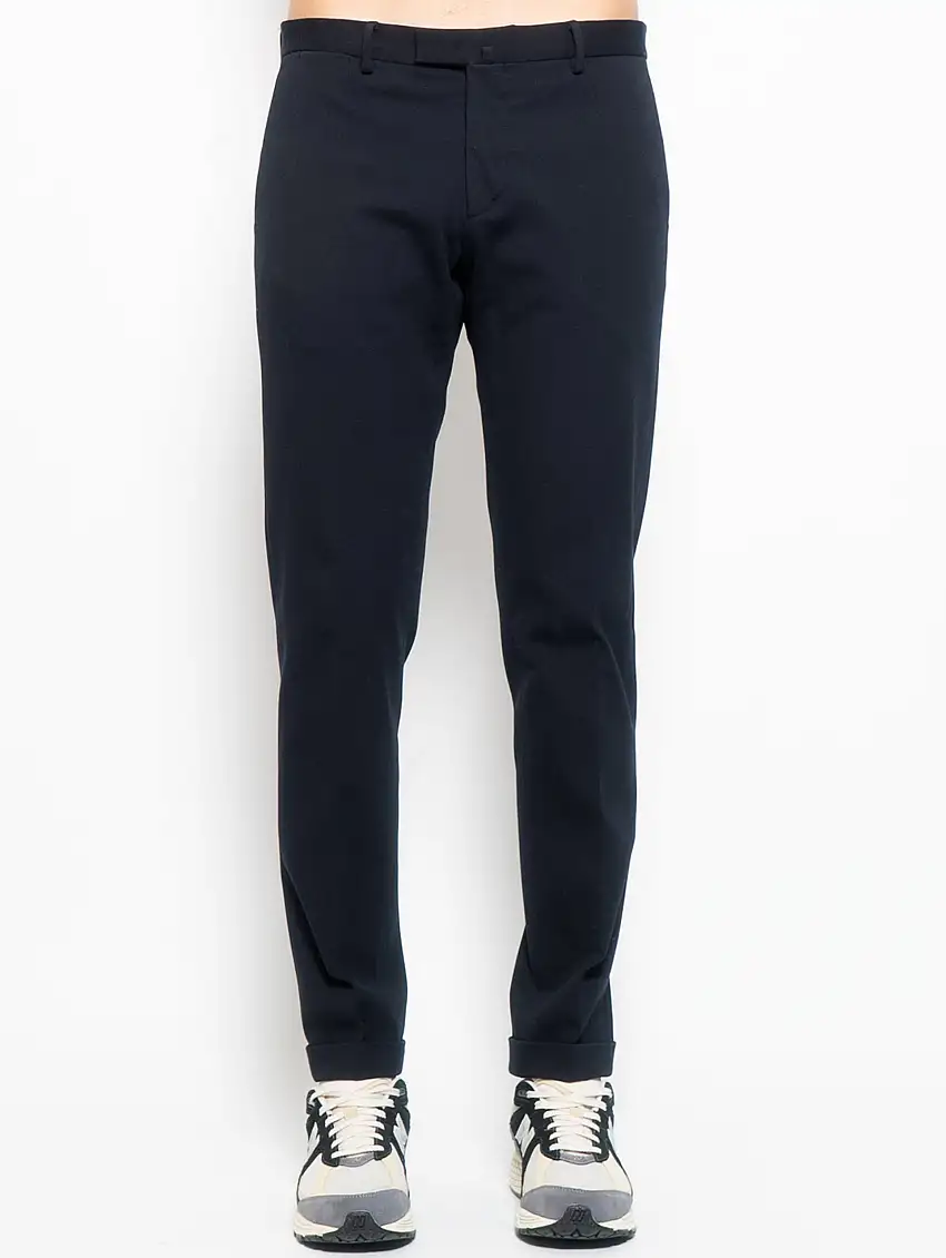 Pantaloni in Jersey Bi-Stretch Blu