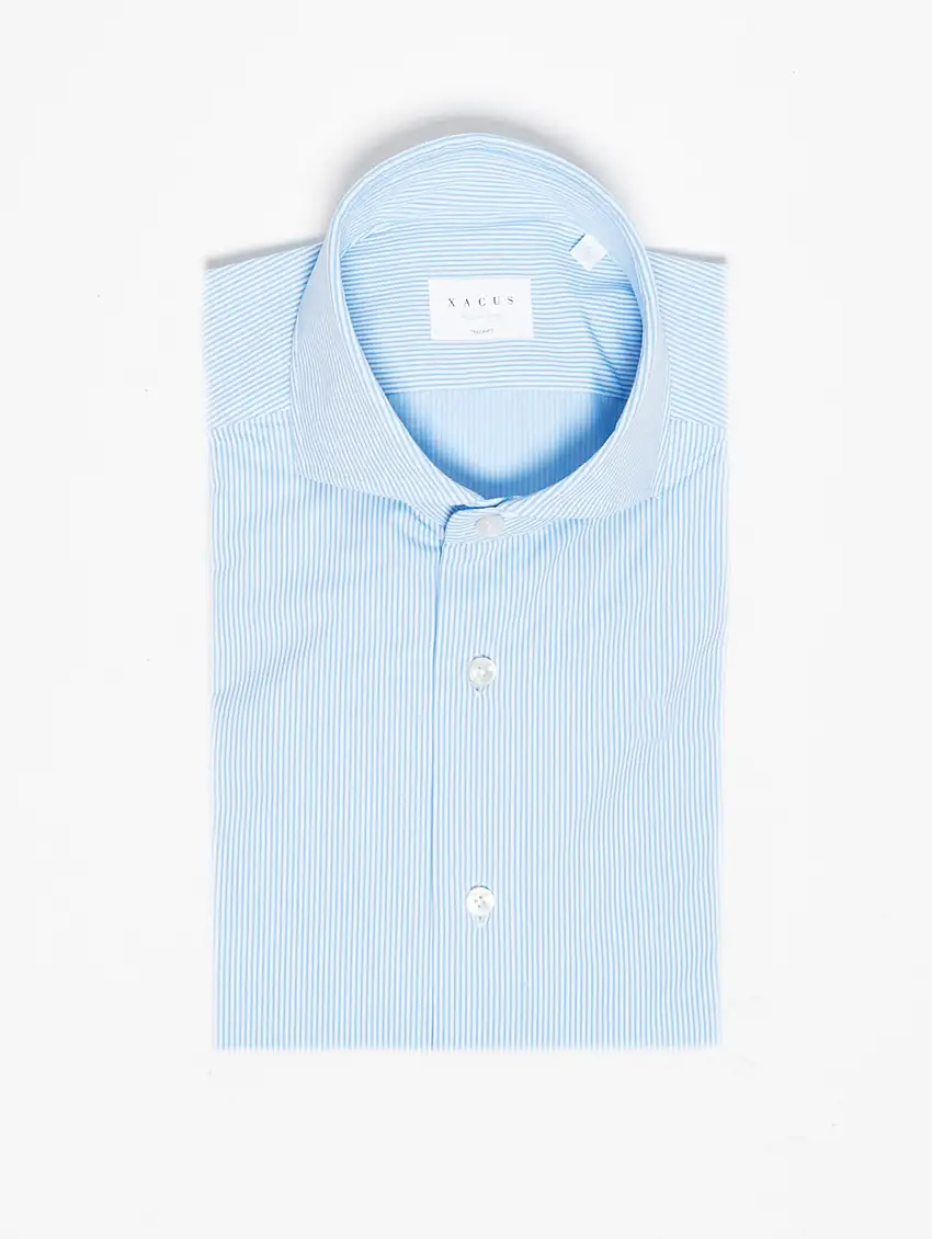 Camicia Active a Righe Blu