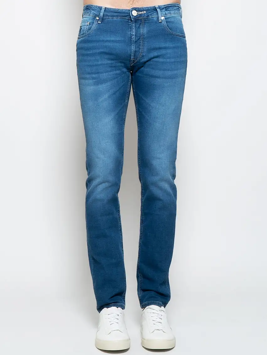 Jeans Regular Elasticizzato Ravello Denim Chiaro
