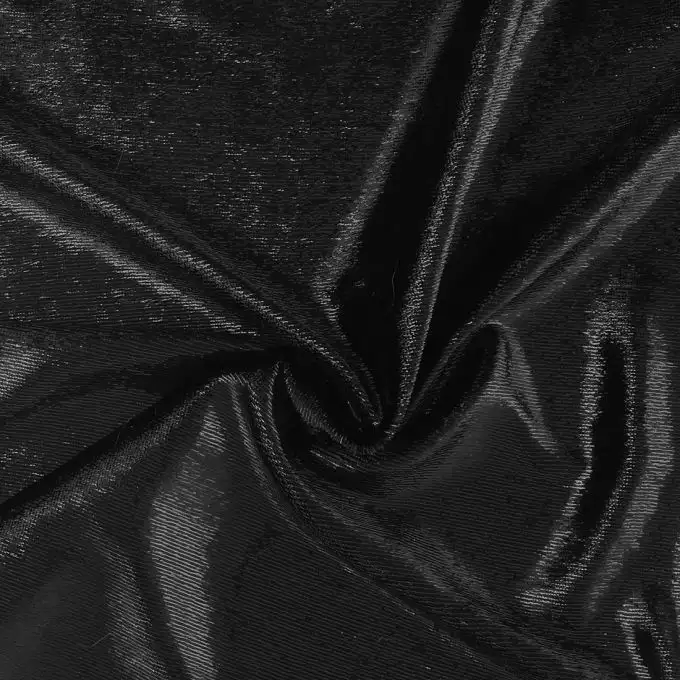 Velluto liscio nero brillante