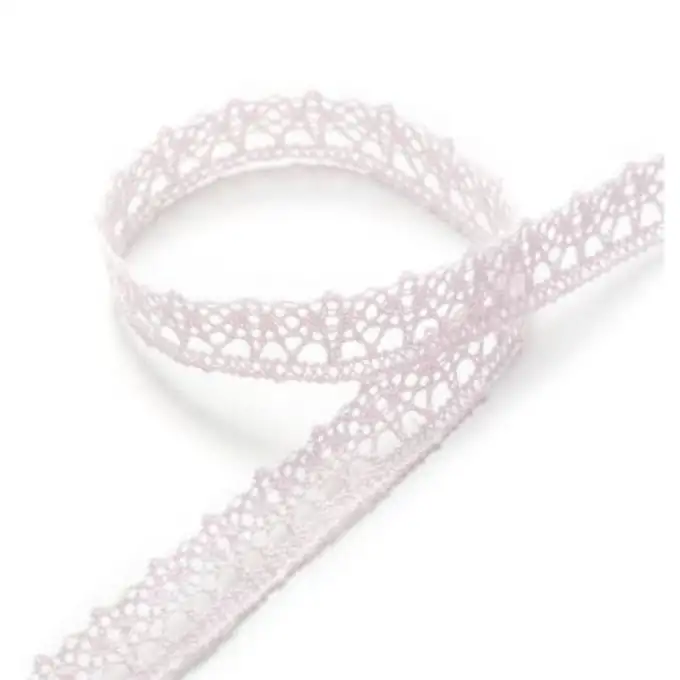 Nastro pizzo 12 mm rosa chiaro