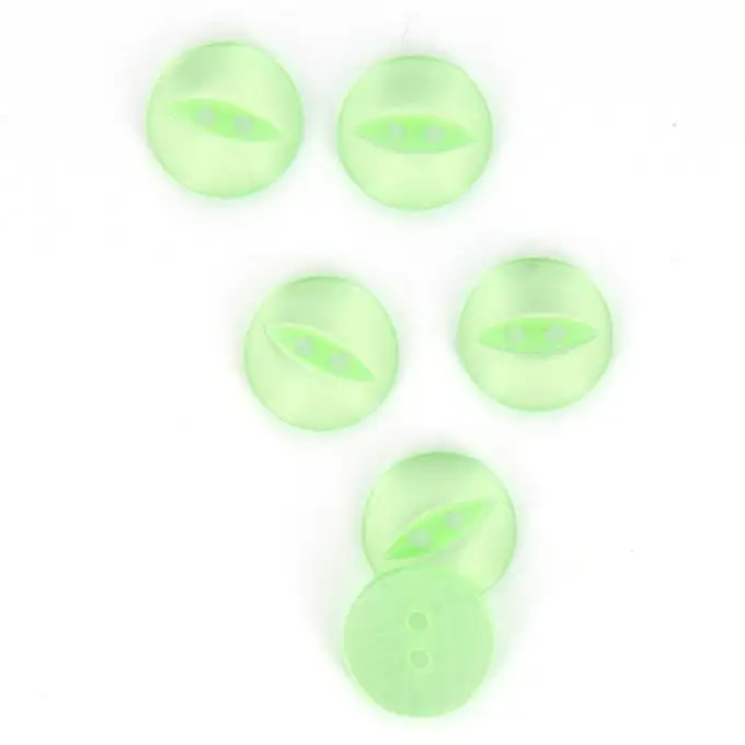 bottoni rotondi verde chiaro 16 mm