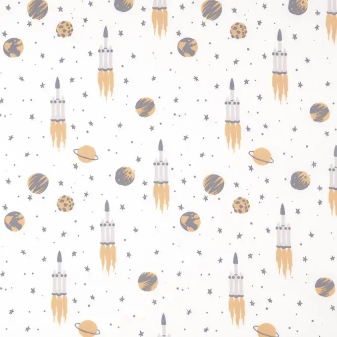 Tessuto popeline cotone grezzo razzo