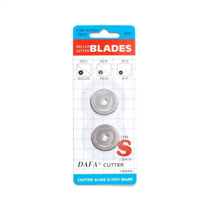 Lame per taglierino rotativo Ø28mm - Taglio dritto