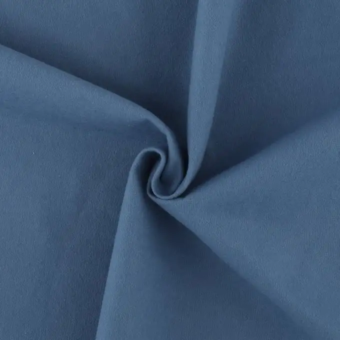 Tessuto flanella bio leggera blu