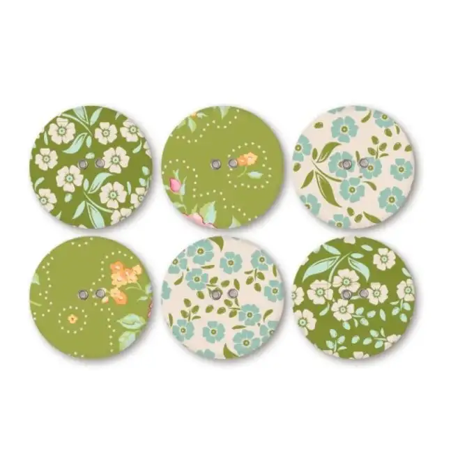 Bottoni in tessuto Tilda 23 mm Circus