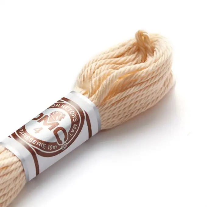 Filo da ricamo ritorto opaco bianco a beige - COL 2157