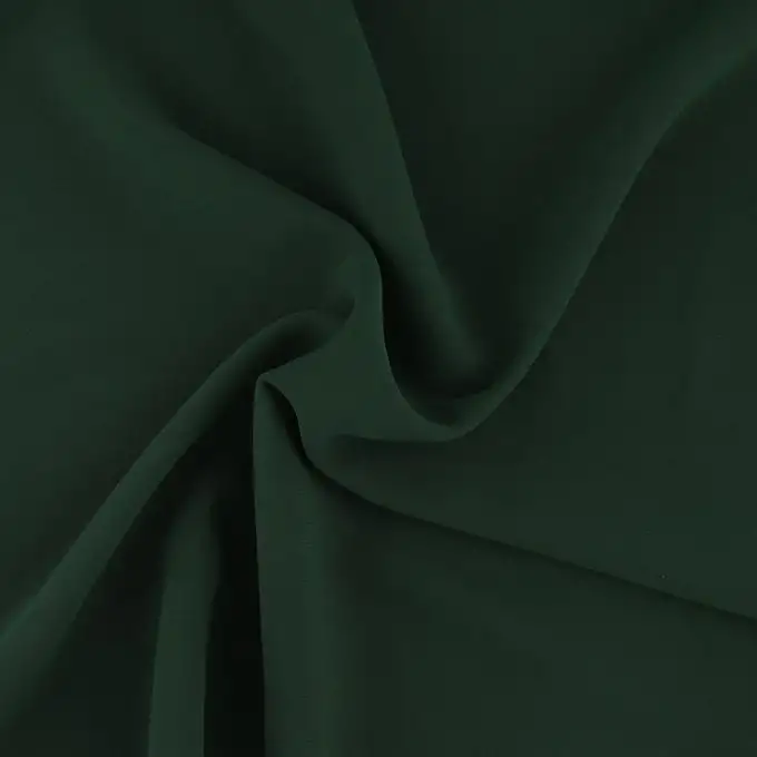 Tessuto crêpe verde scuro