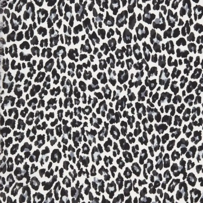 Tessuto voile effetto pelle di animale