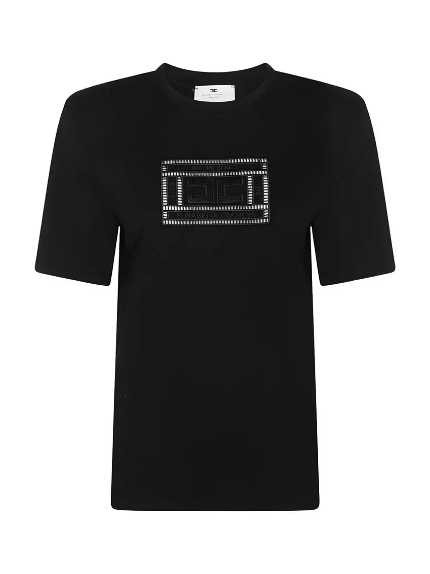 ELISABETTA FRANCHI Women's T-Shirt and Polo MA01651E2-110 Black