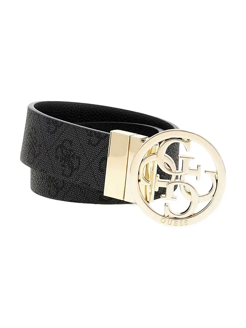 GUESS Women's Belt Noelle Adj & Rev Pan BW9166 P4235 CLO Grey