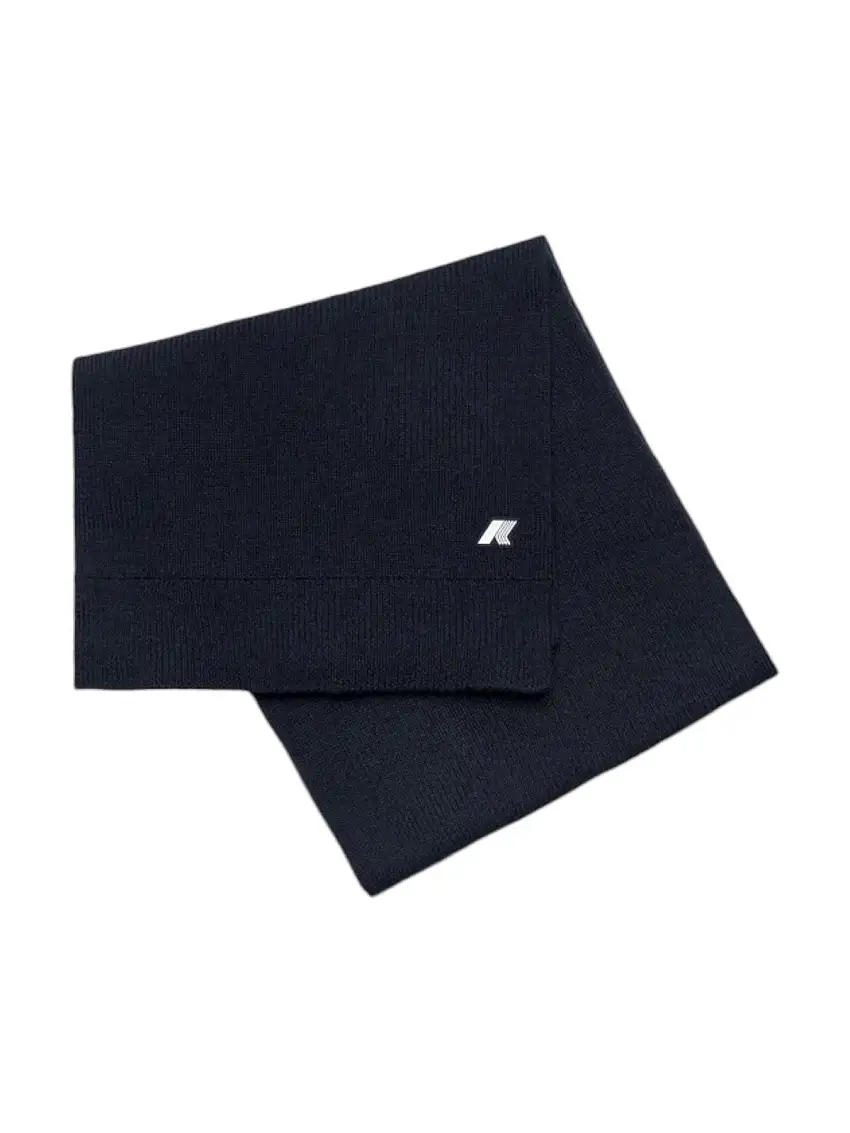 K-WAY Men's Scarf Etienne cardigan stitch wool K4136FW AZ2 Blue