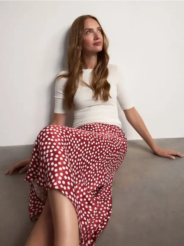 Gonna in viscosa Colore multicolore