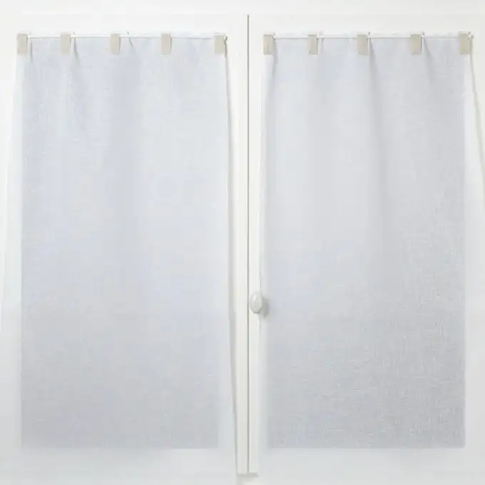 Coppia di tende con passanti a contrasto