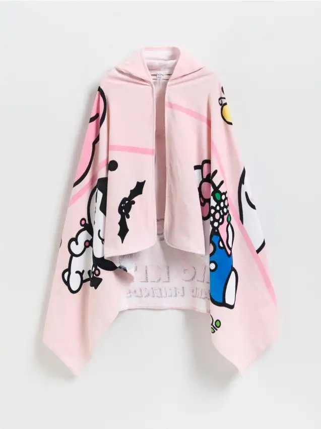 Asciugamano da spiaggia con cappuccio Hello Kitty and Friends Colore rosa