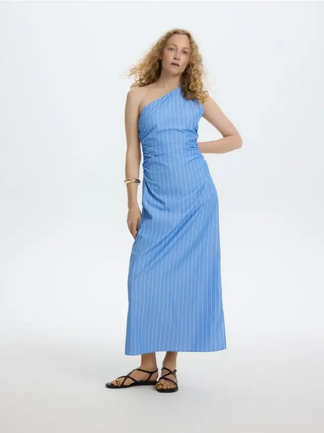 Vestito monospalla Colore multicolore