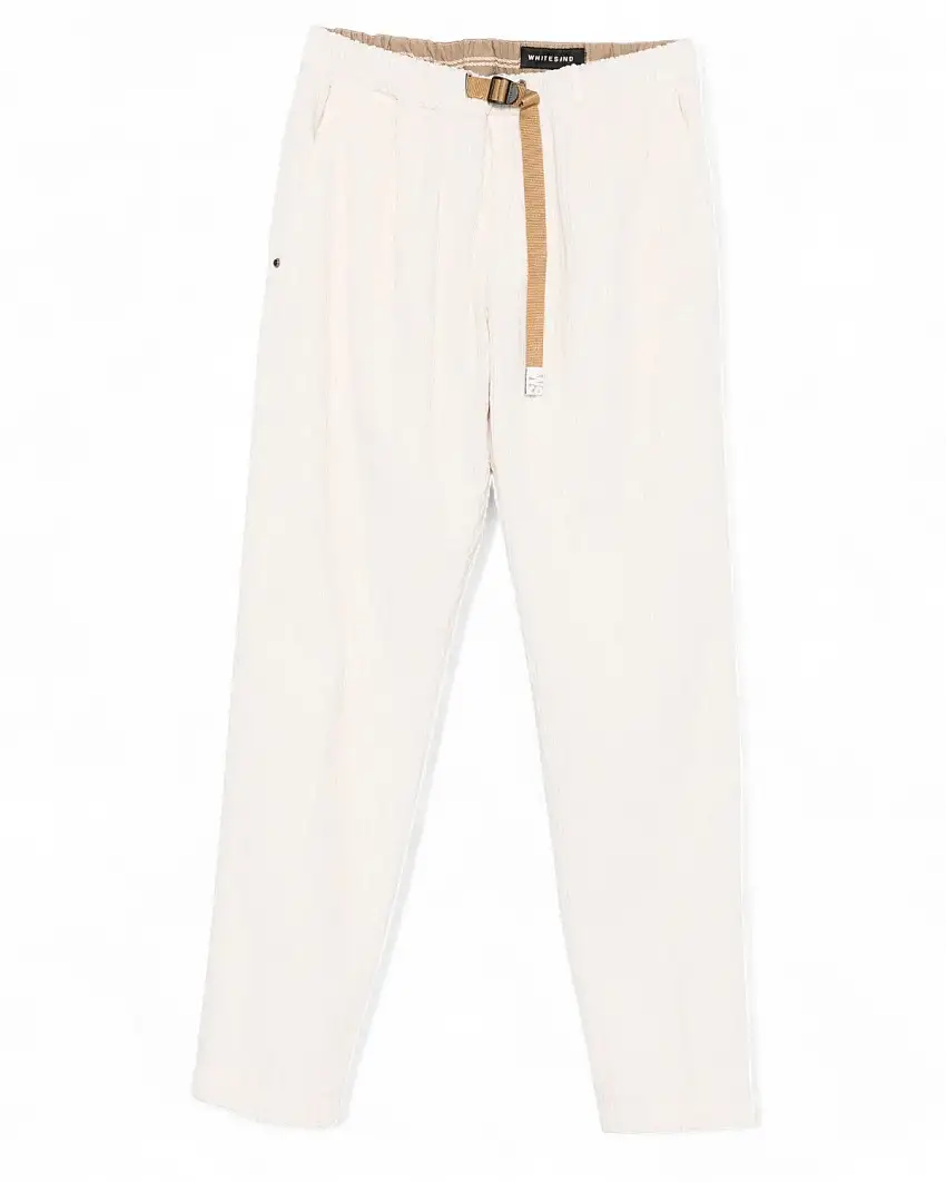 Pantaloni a Coste Regolabili White Sand