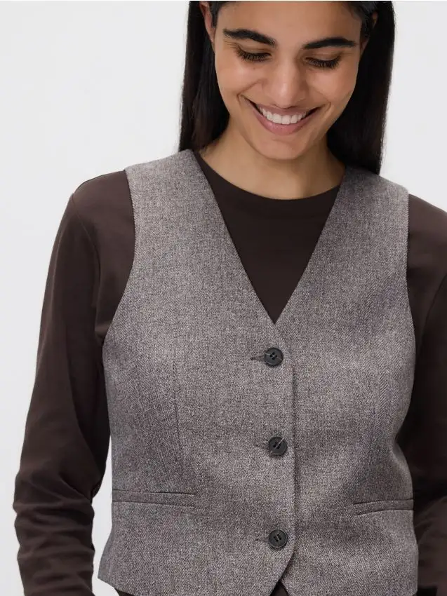 Gilet panciotto Colore marrone