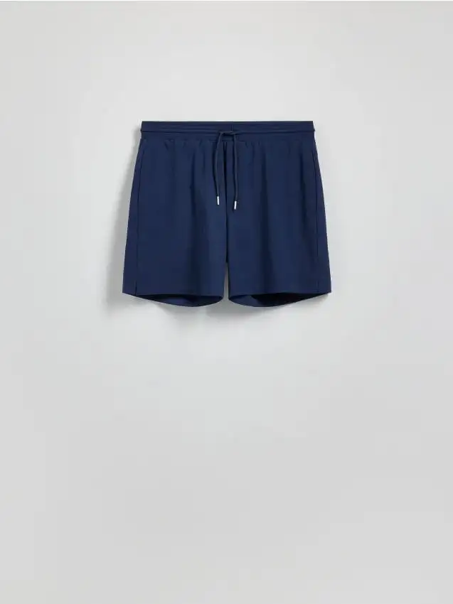 Shorts comfort con laccio Colore blu