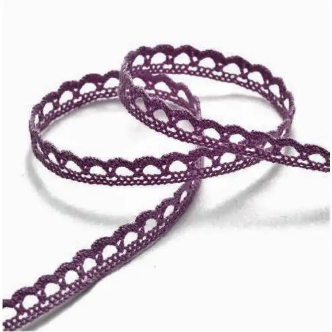 Nastro pizzo 10 mm viola