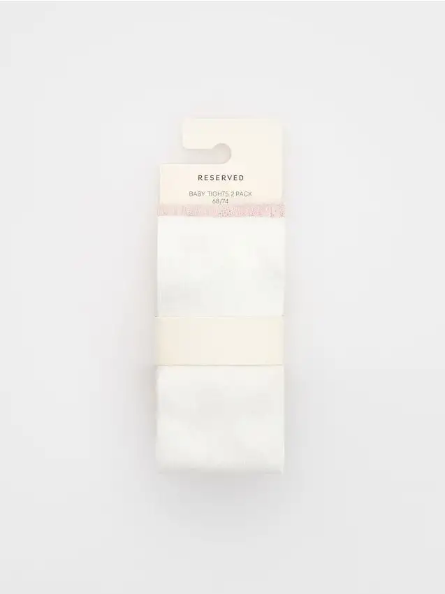 Confezione da 2 paia di collant Colore rosa cipria