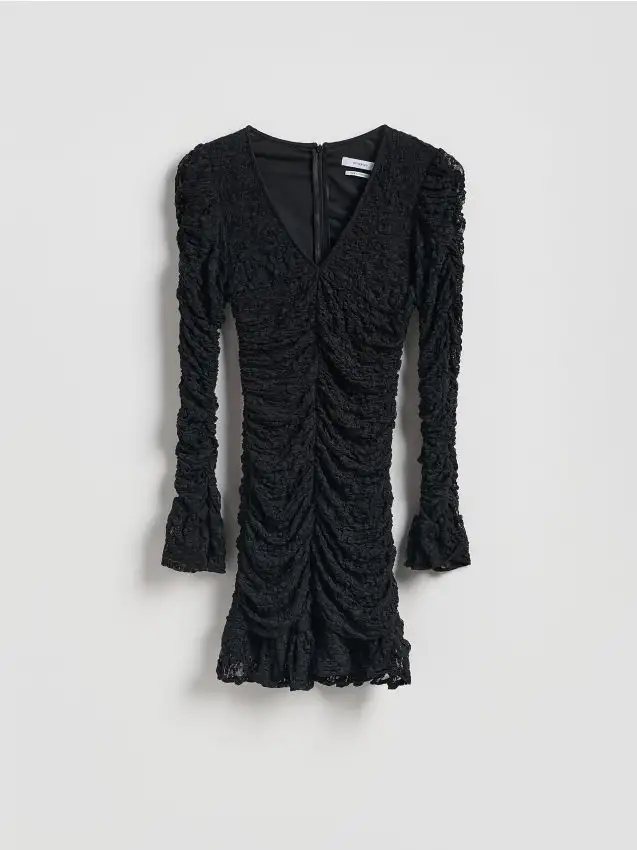 Vestito mini in pizzo Colore nero